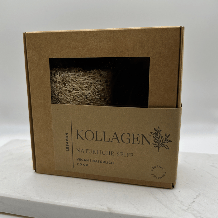 Kollagen Luffa Seife – Glättende Reinigung & Tiefenpflege