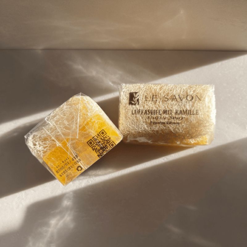 Luffa Seife Kamille – Beruhigend & Pflege für sensible Haut