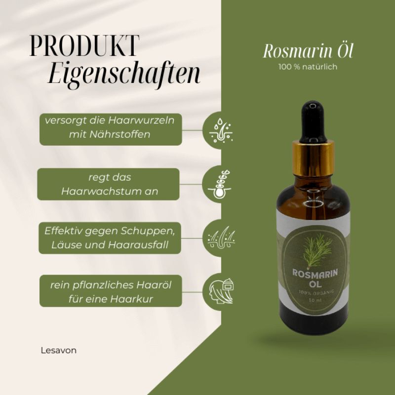 Rosmarinöl für Haare – Natürliches Haarwachstum & Pflege