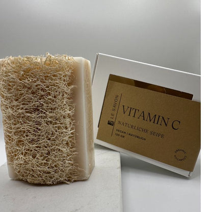 Vitamin C Luffa Seife – Belebende Reinigung mit Glow-Effekt