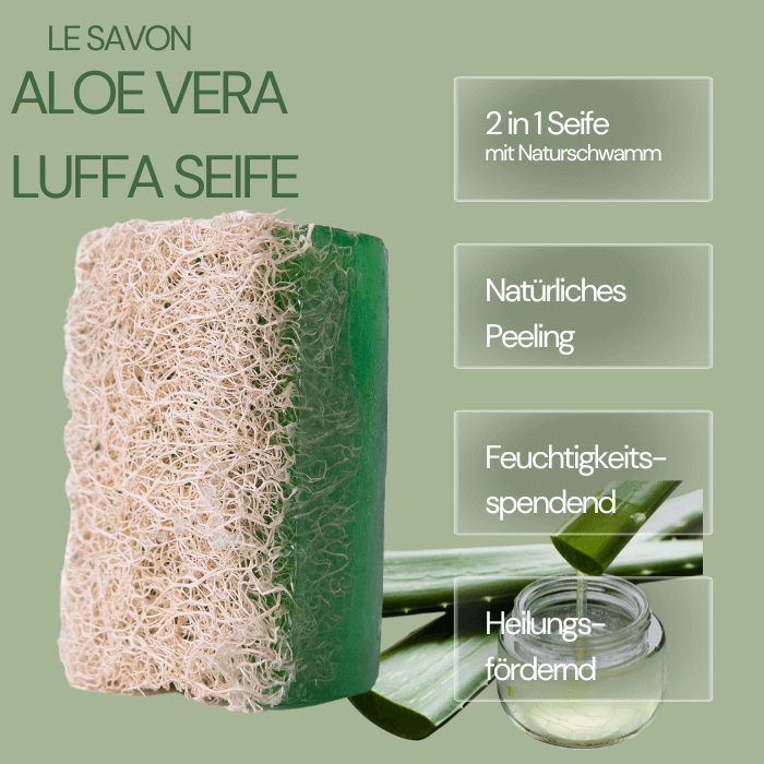 Aloe Vera Luffa Seife – Sanfte Pflege & Peeling in einem