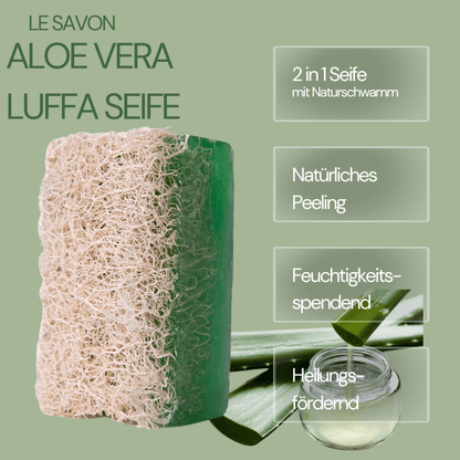 Aloe Vera Luffa Seife – Sanfte Pflege & Peeling in einem