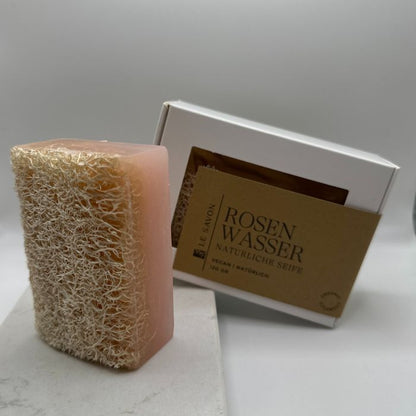 Rosenwasser Luffa Seife – Zarte Reinigung mit floralem Duft