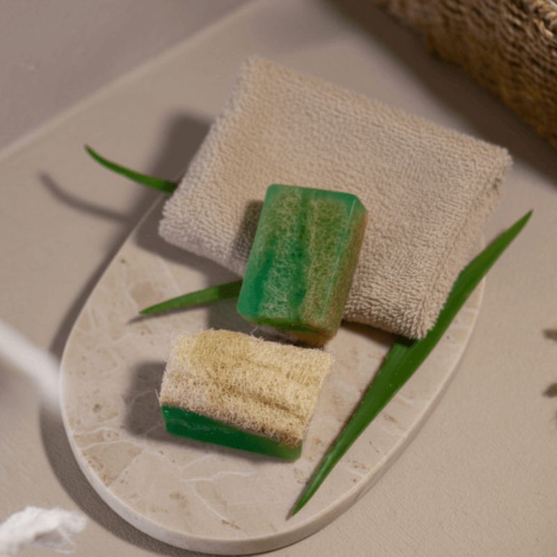 Luffa Seife Aloe Vera – Feuchtigkeit & Beruhigung für empfindliche Haut