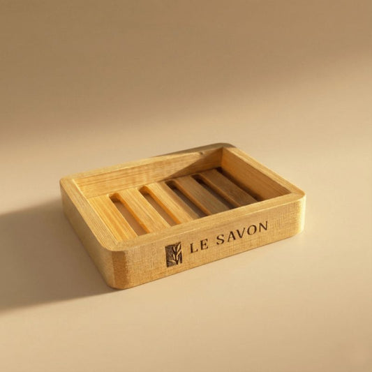 Lesavon Bambus Seifenablage – Nachhaltige Seifenschale mit Abtropffunktion