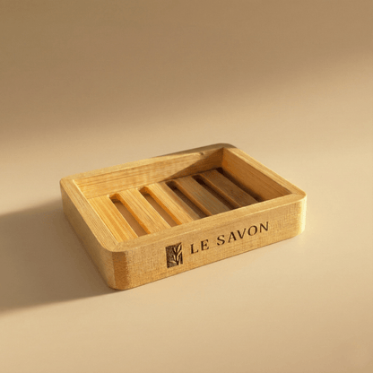 Lesavon Bambus Seifenablage – Nachhaltige Seifenschale mit Abtropffunktion