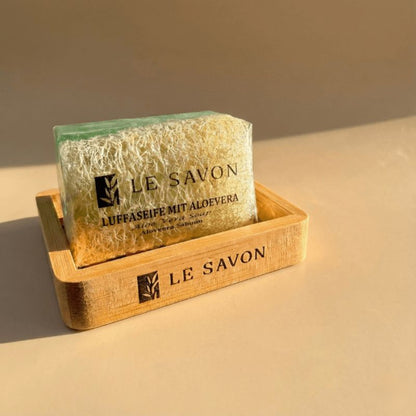 Lesavon Bambus Seifenablage – Nachhaltige Seifenschale mit Abtropffunktion