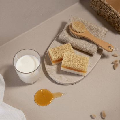 Luffa Seife Eselsmilch & Honig – Reichhaltige Pflege & Feuchtigkeit