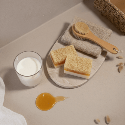 Eselsmilch Honig Luffa Seife – Regenerierende Pflege & sanftes Peeling