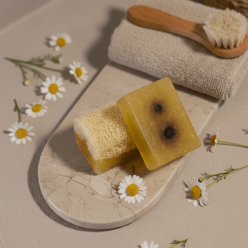 Luffa Seife Kamille – Beruhigend & Pflege für sensible Haut