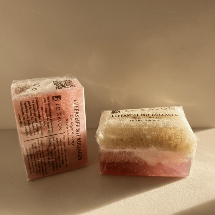 Kollagen Luffa Seife – Glättende Reinigung & Tiefenpflege