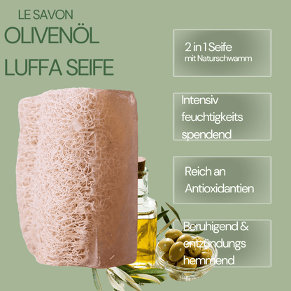 Olivenöl Luffa Seife – Natürliche Feuchtigkeitspflege mit Peeling