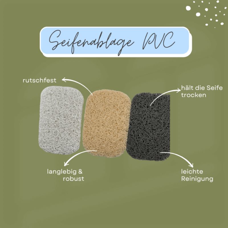 Seifenablagen – Rutschfeste PVC Pads für Seifen