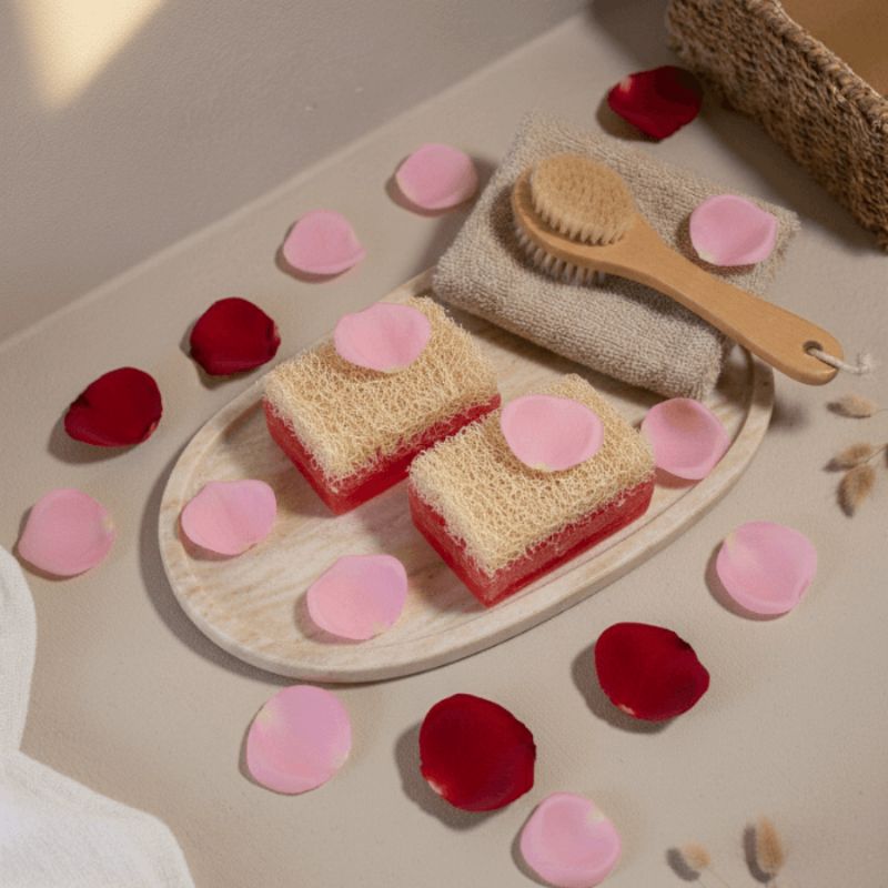 Luffa Seife Rosenwasser – Zarte Reinigung & florale Pflege