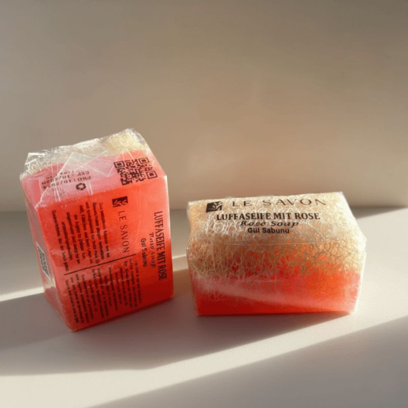 Luffa Seife Rosenwasser – Zarte Reinigung & florale Pflege