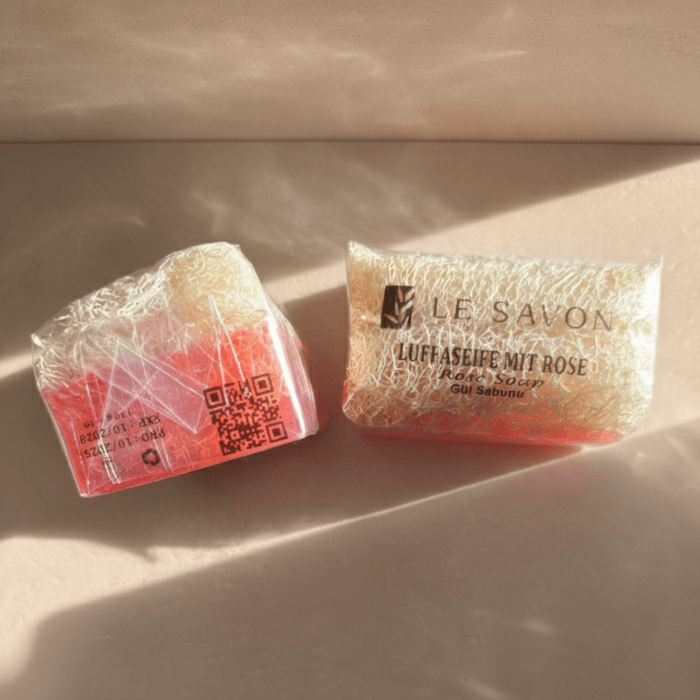 Rosenwasser Luffa Seife – Zarte Reinigung mit floralem Duft