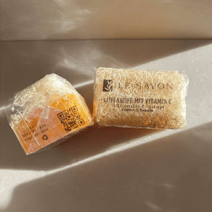 Vitamin C Luffa Seife – Belebende Reinigung mit Glow-Effekt