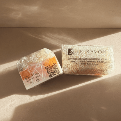 Luffa Seife mit Ziegenmilch und Honig – Reichhaltige Pflege & sanftes Peeling